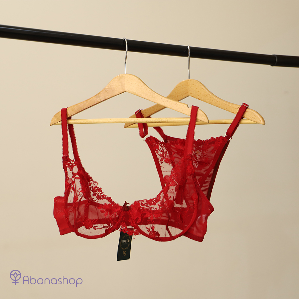 ست شورت و سوتین توری گیپور فانتزی فنردار لمون